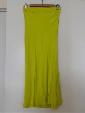 Zara Lime Green Midi Skirt